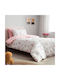 Vesta Home Cindy Kids Duvet Cover Set Single with Pillowcase Cotton Pink 170x240cm