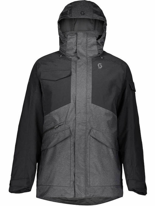 Scott Ultimate Dryo 272505-5519 Ανδρικό Μπουφάν για Σκι & Snowboard Dark Grey Melange/Black