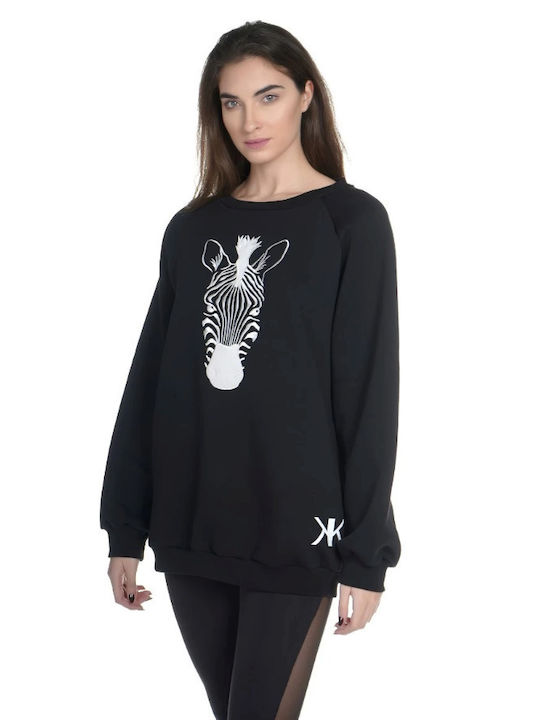 Kendall + Kylie Women's Long Sweatshirt Black