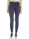 Schulung Frauen Lang Leggings Blau