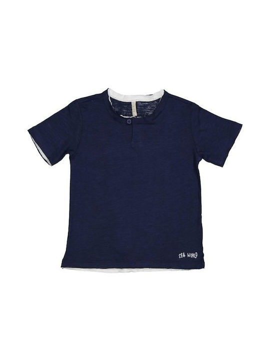 Birba Trybeyond Kids Blouse Short Sleeve Navy Blue