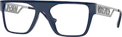 Versace Ανδρικός Κοκκάλινος Σκελετός Γυαλιών σε Navy Μπλε Χρώμα VE3326U 911 Versace Ανδρικός Κοκκάλινος Σκελετός Γυαλιών σε Navy Μπλε Χρώμα VE3326U 911