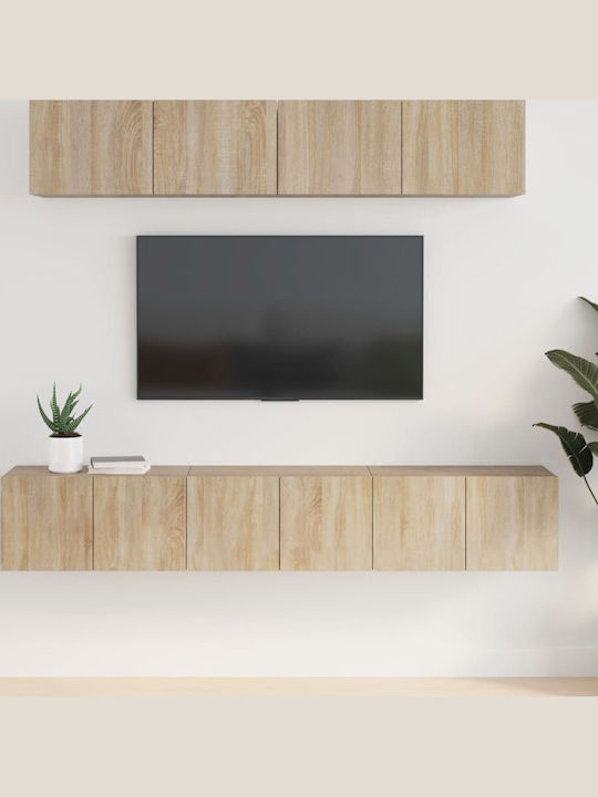 Living Room TV Unit Sonoma Oak 5pcs L80xW30xH30cm