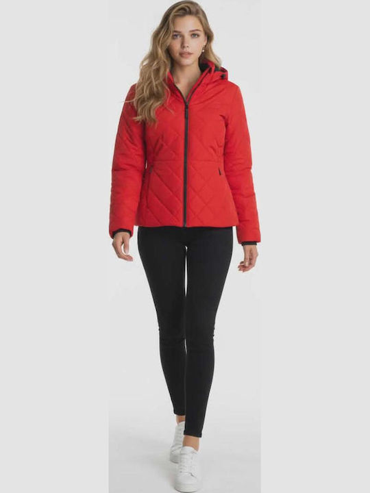 Sun Valley Crocker CRO8387 Γυναικείο Μπουφάν για Σκι & Snowboard Κόκκινο Sun Valley Crocker CRO8387 Γυναικείο Μπουφάν για Σκι & Snowboard Κόκκινο