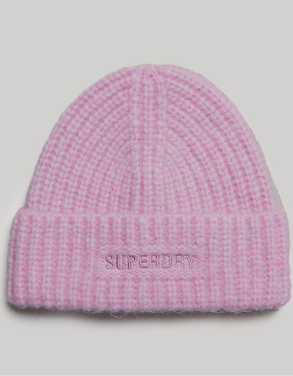 Beanie Frauen Beanie Gestrickt Lilac Marl