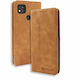 Bodycell Book Piele artificială Maro (Redmi 10A)