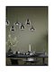Trio Lighting Lumina Adjustable Pendant Light Black Rail for 6 Bulbs E14, E.14 93x20x150cm