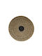 Atmosphera Wanddekoration Platte Rush Schwarz aus Korbweide Material 50x6cm