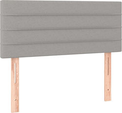 vidaXL Fabric Bed Headboard Gray 100x78cm