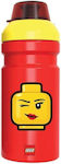 Lego Πλαστικό Παγούρι Iconic Girl σε Κόκκινο χρώμα 390ml