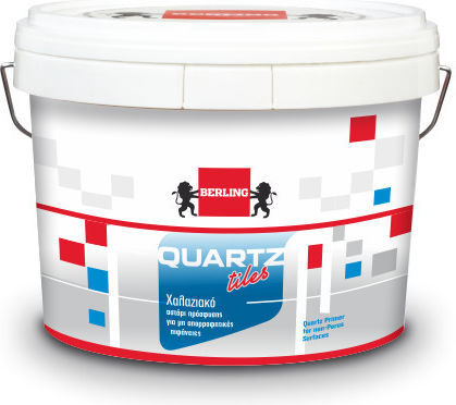 Berling Quartz Tile Αστάρι Γκρι Κατάλληλο για Γυαλί / Γυψοσανίδα / Δομικά Υλικά / Μέταλλο / Ξύλο / Πέτρα 1kg