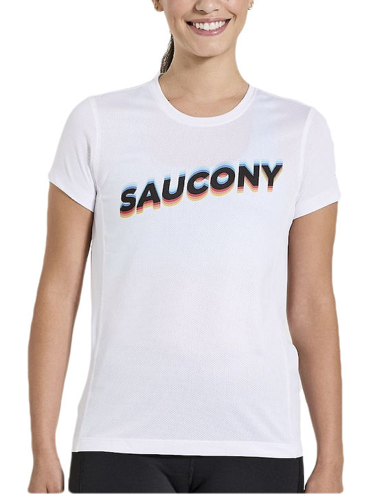 Saucony Damen T-Shirt Weiß