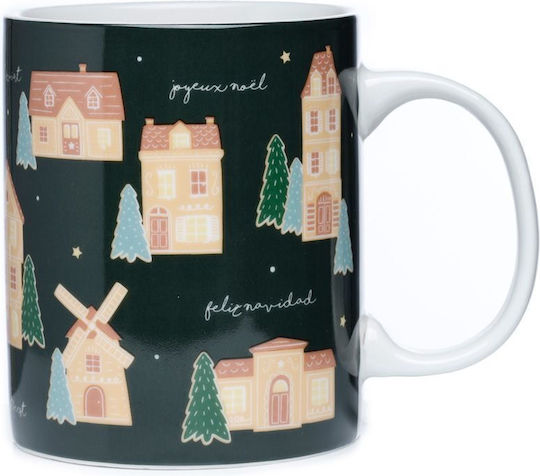 Puckator Gingerbread Lane Christmas Mug Porcelain Multicolored