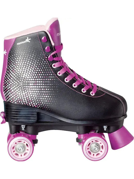 Muuwmi Discojunior Adult/Kids Quad Rollers Black