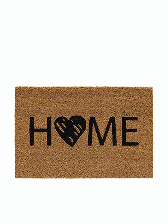 Sdim Coconut Fiber with Non-Slip Underside Doormat Home Καφέ 40x60εκ. 15mm Thickness