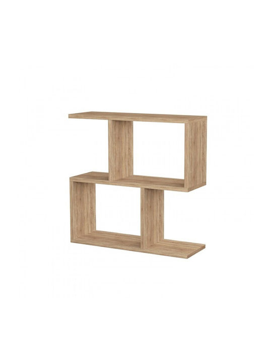 Rectangular Wooden Side Table Natural L60xW20xH60cm