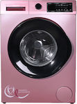 Geratek Πλυντήριο Ρούχων Breast Cancer Special Edition 7kg με Ατμό 1400 Στροφών Ροζ Hope WM7240P
