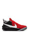 Team Hustle D 10 Kids Sports Shoes Basketball with Laces University Red / Particle Grey