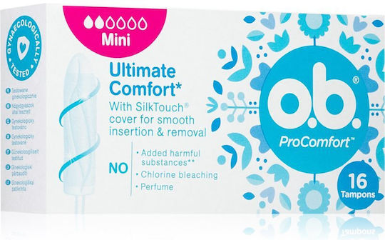 O.B. Тампон Pro Comfort Mini за Лек поток 16бр