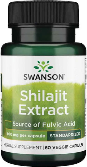 Swanson Shilajit Extract 400mg 60 φυτικές κάψουλες