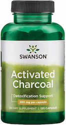 Swanson Activated Charcoal 260mg 120 κάψουλες
