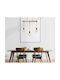 Globo Lighting Gregor Hängelampe Beige Schiene mit Fassung E27 60x5x120cm.