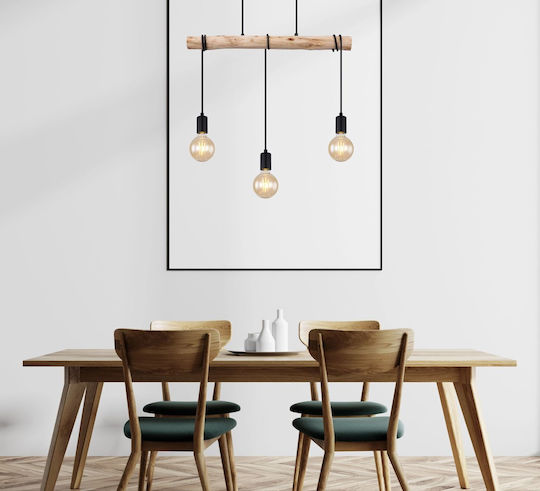 Globo Lighting Gregor Pendant Light Beige 60x5x120cm Globo Lighting Gregor Pendant Light Beige 60x5x120cm