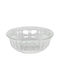 Keskor Servierschüssel Rund Glas Transparent mit Durchmesser 15cm