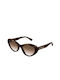 Gucci Women's Sunglasses with Brown Tartaruga Plastic Frame and Brown Gradient Lens GG1170S 002