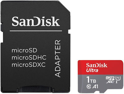 Sandisk Ultra microSDXC 1TB Klasse 10 U1 A1 UHS-I mit Adapter