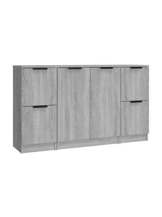 Wooden Buffet Gray L120xW30xH70cm