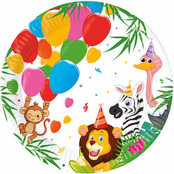 Procos Jungle Balloons Πιάτο για Party 8τμχ
