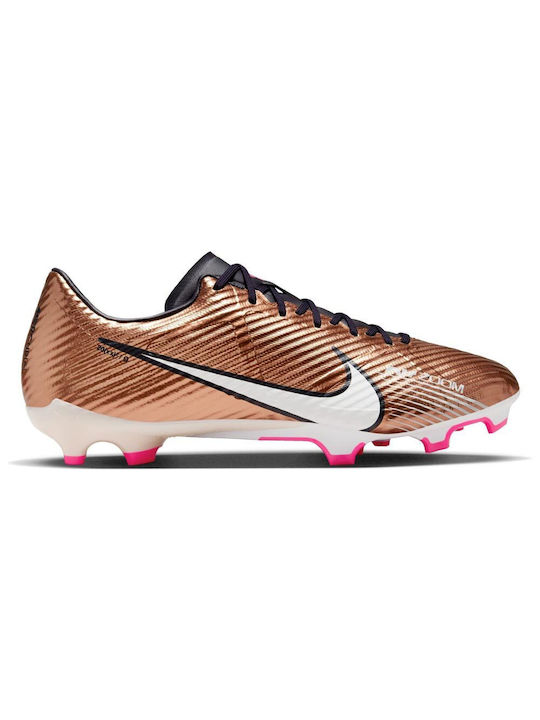 Nike Zoom Mercurial Vapor 15 Academy MG Χαμηλά Ποδοσφαιρικά Παπούτσια με Τάπες Metallic Copper