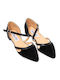 Black leather ballet flats POLITIS