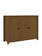 Sideboard made of Solid Wood Καφέ Μελί 100x35x74cm