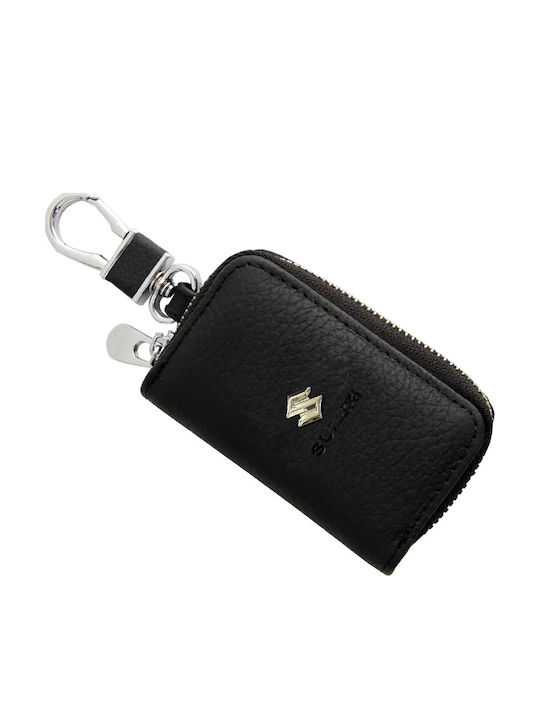 Auto Gs Suzuki Leather Black Keychain Auto Gs Suzuki Leather Black Keychain