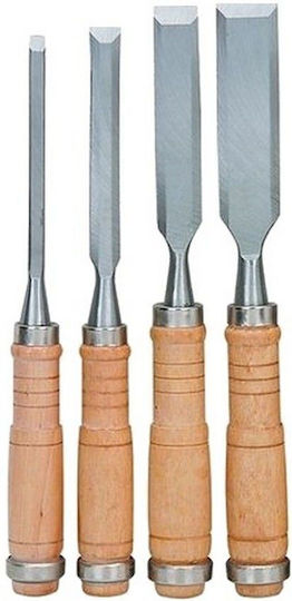 Vltools Dalti cu Drepti Lamă Lățime 12mm & Lemn Mâner Set 1buc