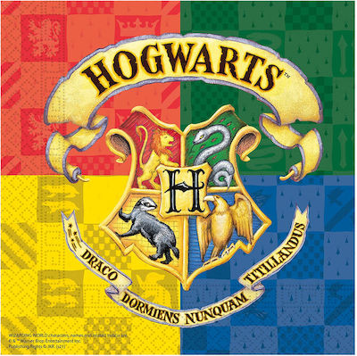 Χαρτοπετσέτες Harry Potter Hogwarts Bunte 33x33cm. 20Stück