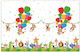 Procos Jungle Balloons Парти покривка Пластмаса 180x120см 93783