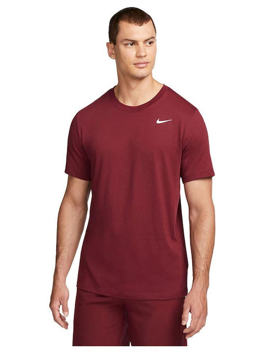 Nike Tricou pentru bărbați Dri-Fit Burgundia