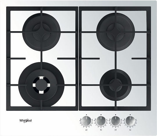 Whirlpool Erdgas-Kochfeld Autonom 59x51εκ. Weiß