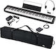 Casio Ηλεκτρικό Stage Πιάνο Basic Travel Set Stand Set με 88 Βαρυκεντρισμένα Πλήκτρα Ενσωματωμένα Ηχεία και Σύνδεση με Ακουστικά και Υπολογιστή Black