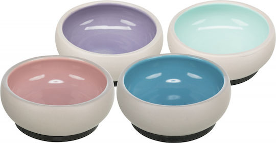 Trixie Ceramică Set de măsuțe pentru Câine & Pisică pe Bază 300ml 11cm (Diverse culori)