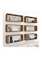 Shelves Wall Smoky Oak 6pcs 60x15x23cm