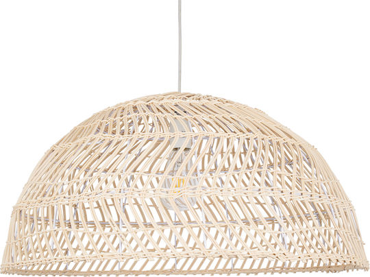 GloboStar Canary Ceiling Light Beige Boho Bell with E27 Socket 60x60x29cm