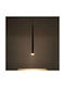 GloboStar Tears Lumini Suspendate Negru LED cu Lumină Bianco Reglabilă 51.5x51.5x51.5cm