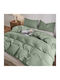Lino Home Sheet Super-Double with Elastic 160x200+32cm. Moderna Petrol