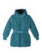 Kids' Casual Jacket Long with Hood Petrol