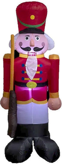 Aufblasbar Weihnachts-Nussknacker Rot Höhe 180cm.