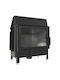 Kratki Zibi PF Black Ενεργειακό Τζάκι Ξύλου 11kW Ίσιο με Ανοιγόμενη Πόρτα